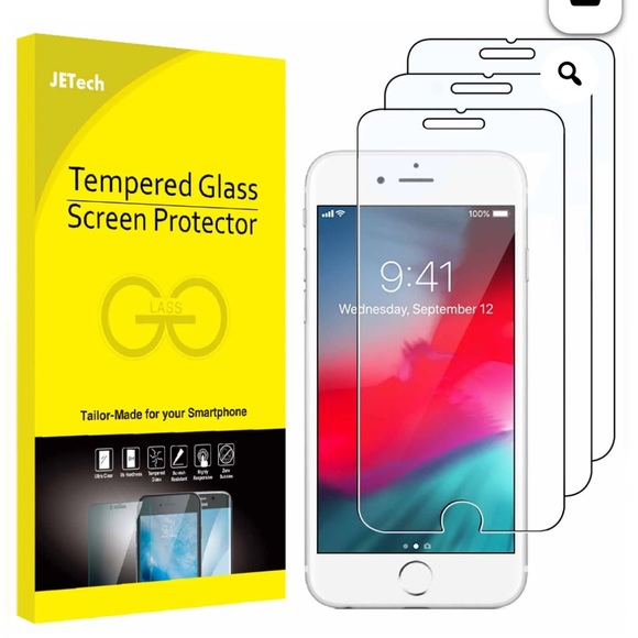 JETech iPhone 7 Plus Tempered Glass Screen Protector (2) - Picture 4 of 6